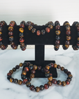Multi Tigers Eye Crystal Natural Gemstone 10-12mm Bead Bracelet