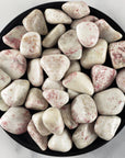 Cinnabarite Cinnabar in White Dolomite Natural Gemstone Tumbled Stone | One Stone