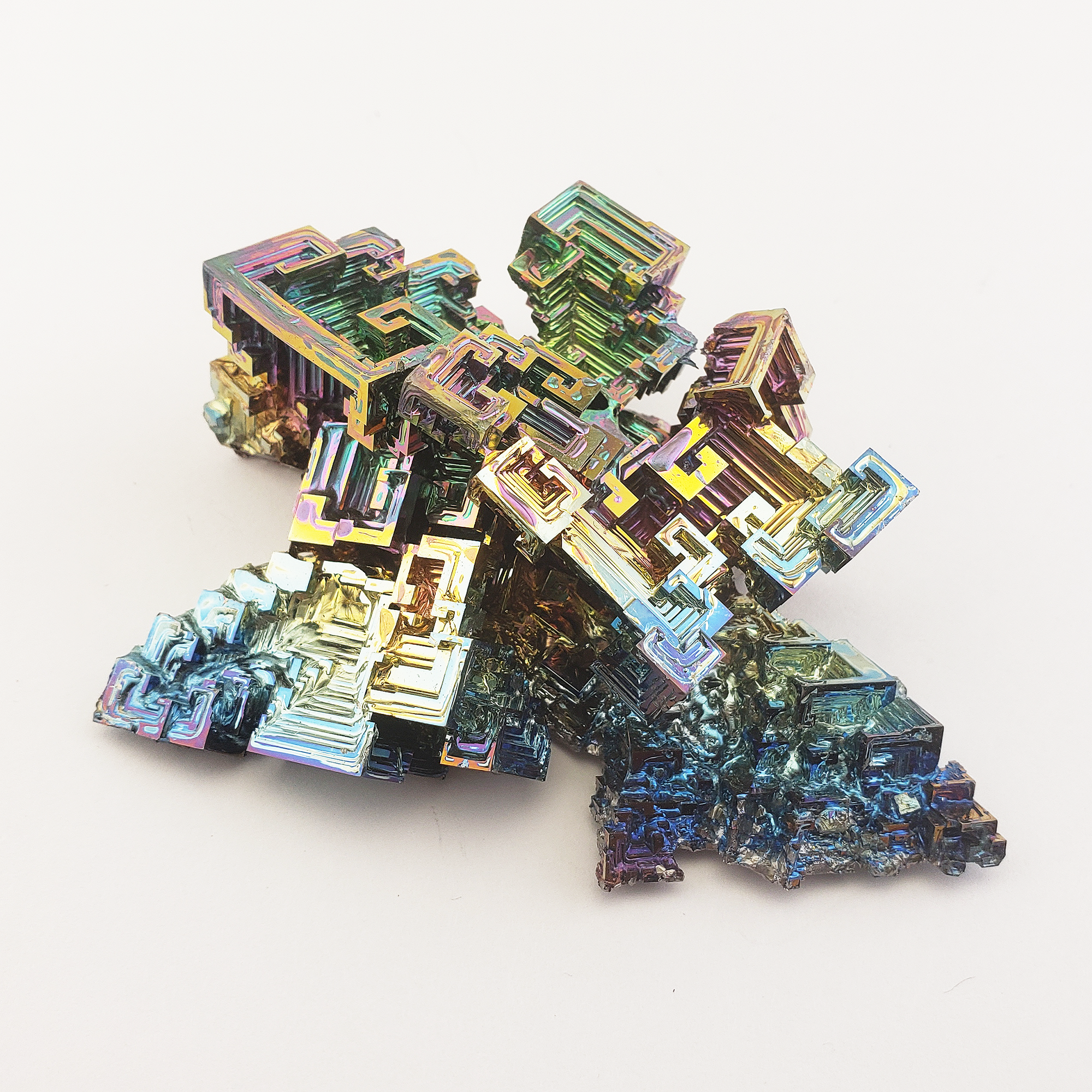 Unique Jumbo Bismuth Crystal Cluster | Curcubeu - 5