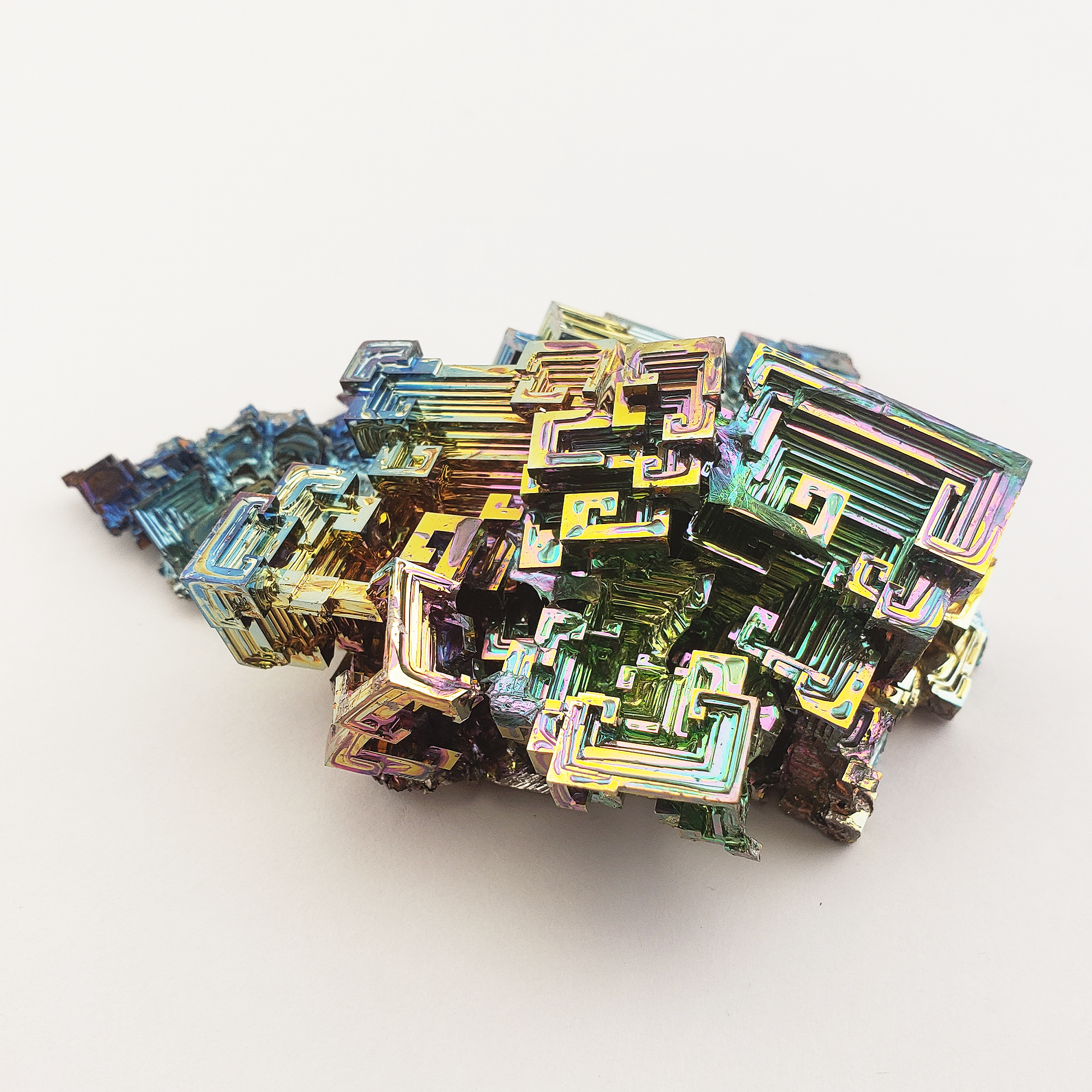 Unique Jumbo Bismuth Crystal Cluster | Curcubeu - 4