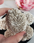 Desert Rose Selenite Crystal Cluster Rough Mineral Formation | Heat Treated - 10