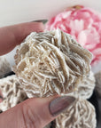Desert Rose Selenite Crystal Cluster Rough Mineral Formation | Heat Treated - 4