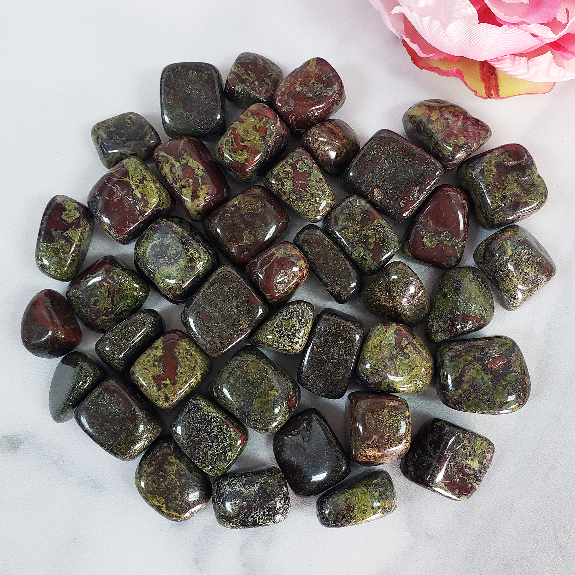 Dragon Stone Dragon&#39;s Blood Jasper Natural Crystal Tumbled Stone - 5