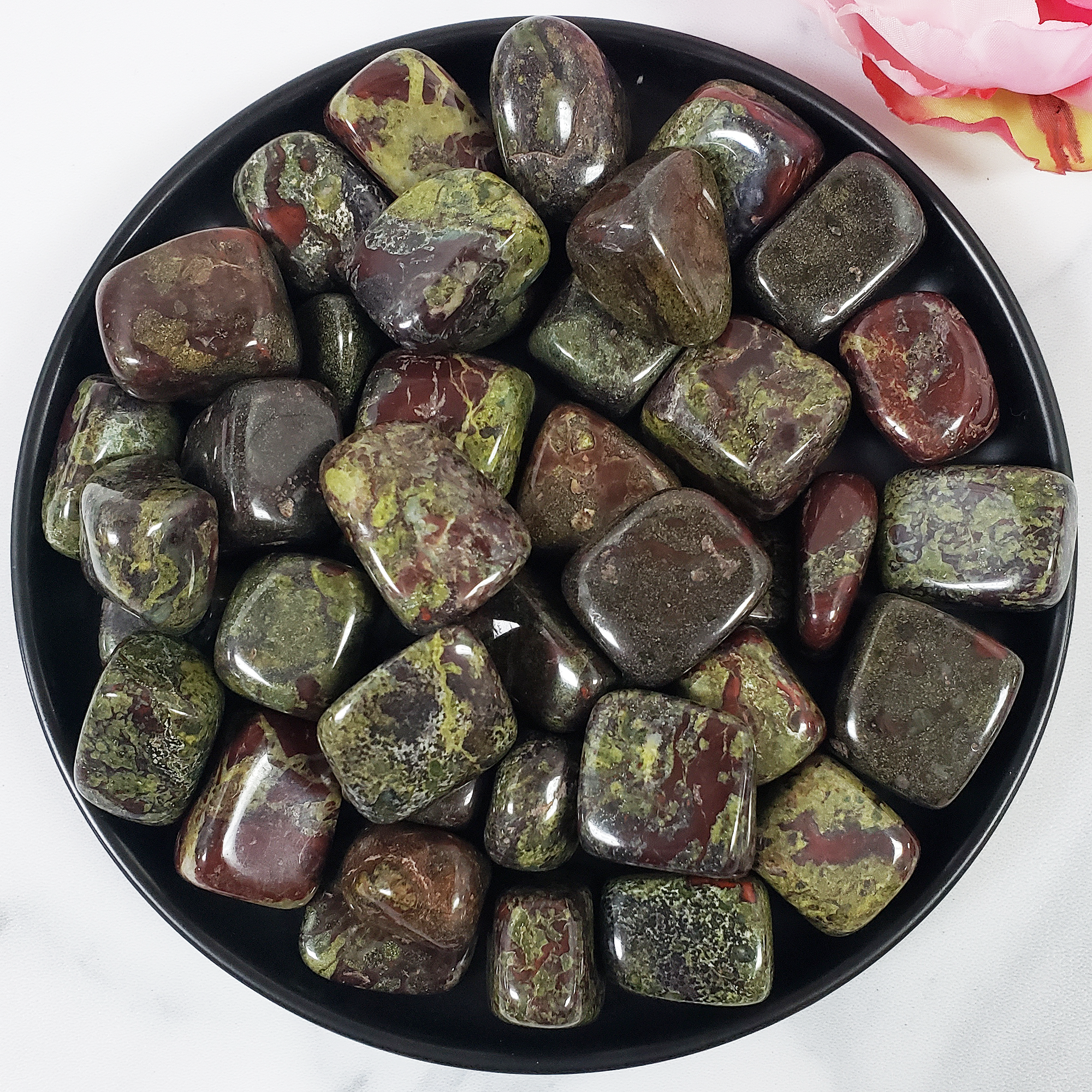 Dragon Stone Dragon's Blood Jasper Natural Crystal Tumbled Stone - 1