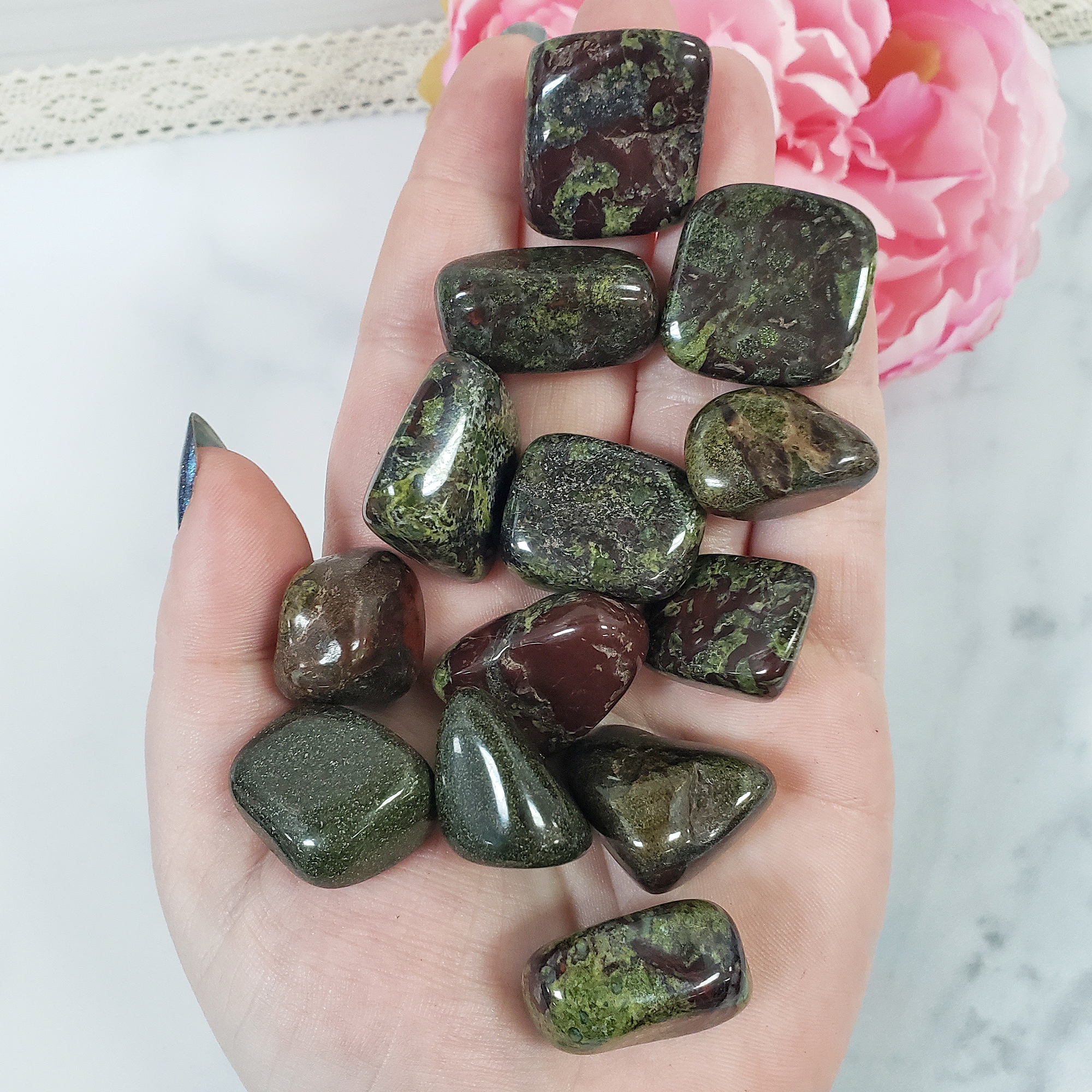 Dragon Stone Dragon's Blood Jasper Natural Crystal Tumbled Stone - 2