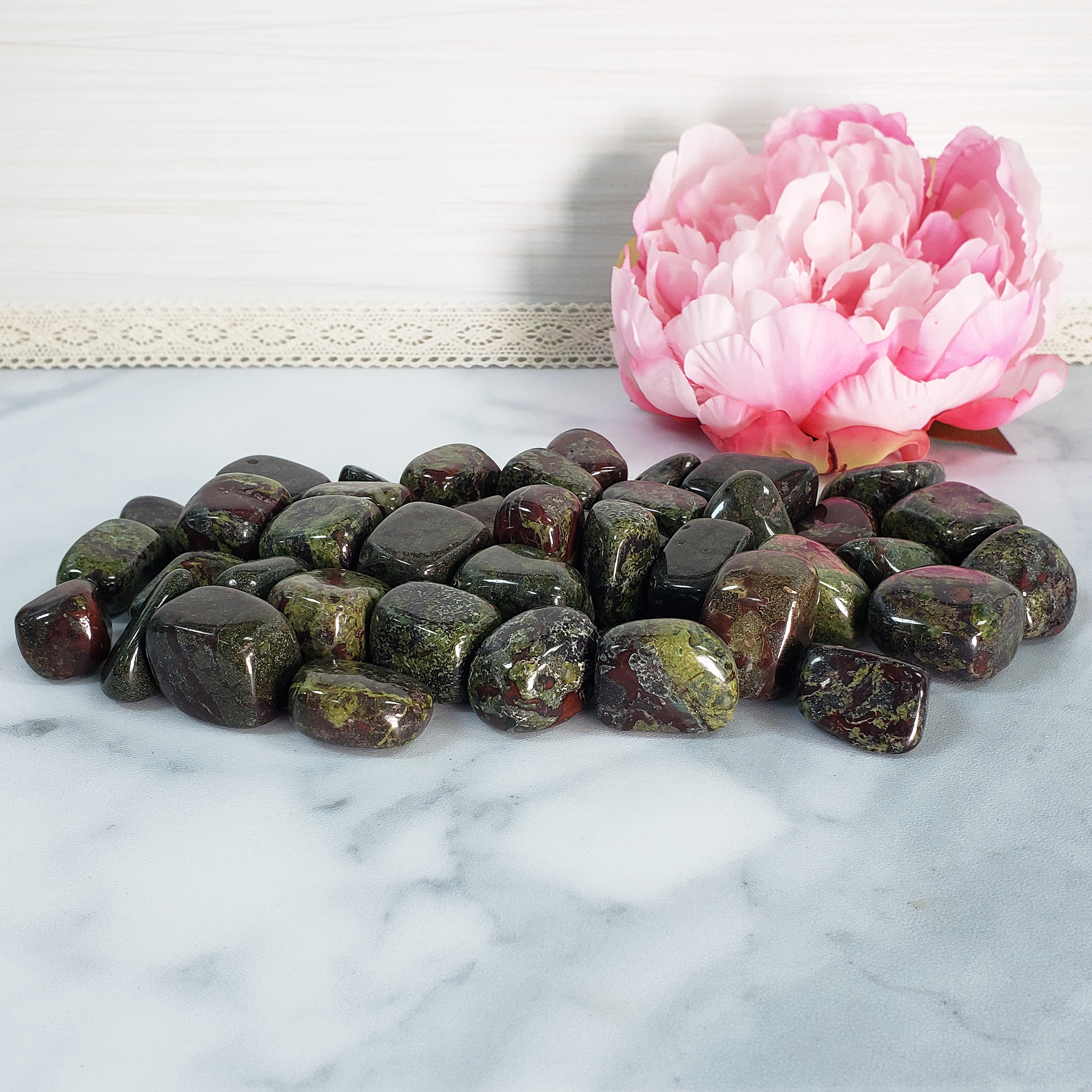 Dragon Stone Dragon's Blood Jasper Natural Crystal Tumbled Stone - 4