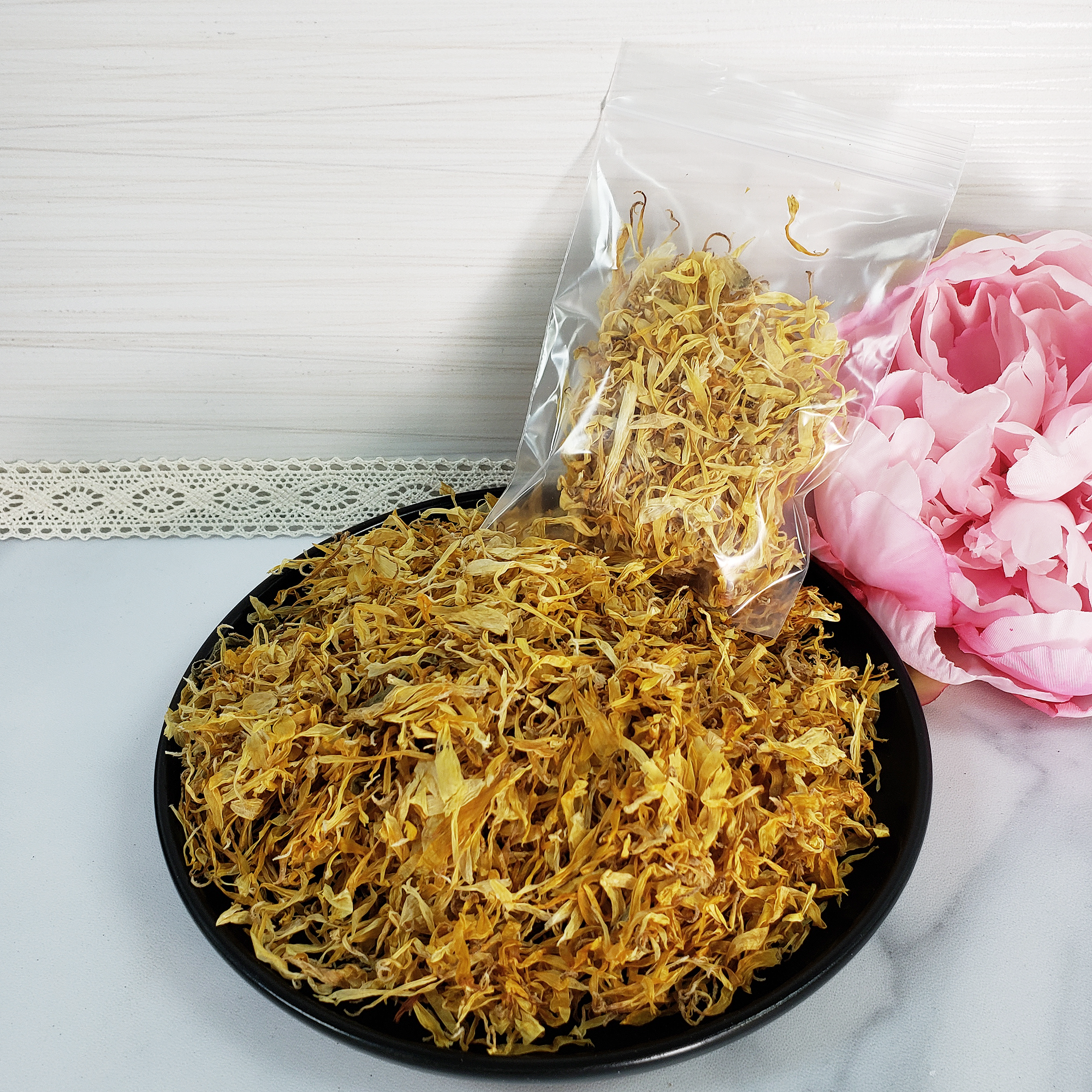 Dried Pot Marigold Flower Calendula Petals Natural Dried Herb Floral | 3 Grams - 1