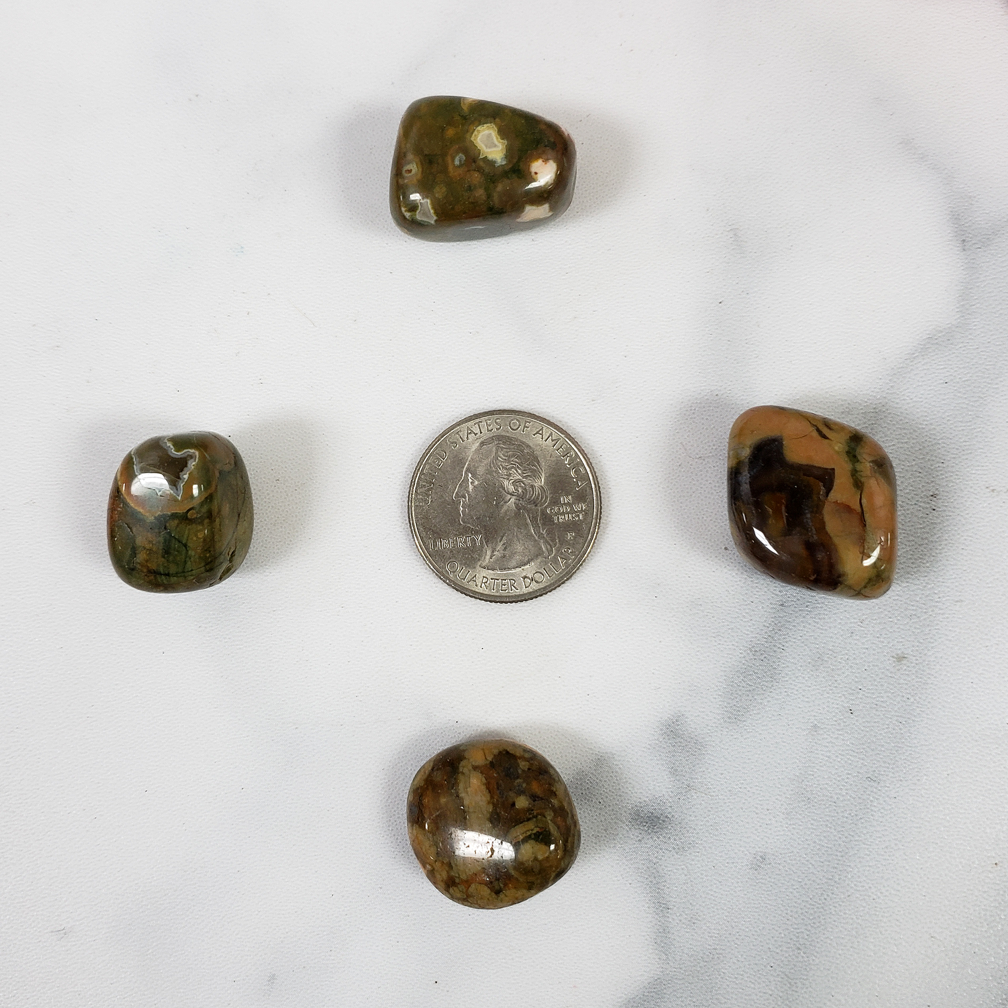 Earthy Rhyolite Rock Natural Gemstone Tumbled Stone | One Stone - 3