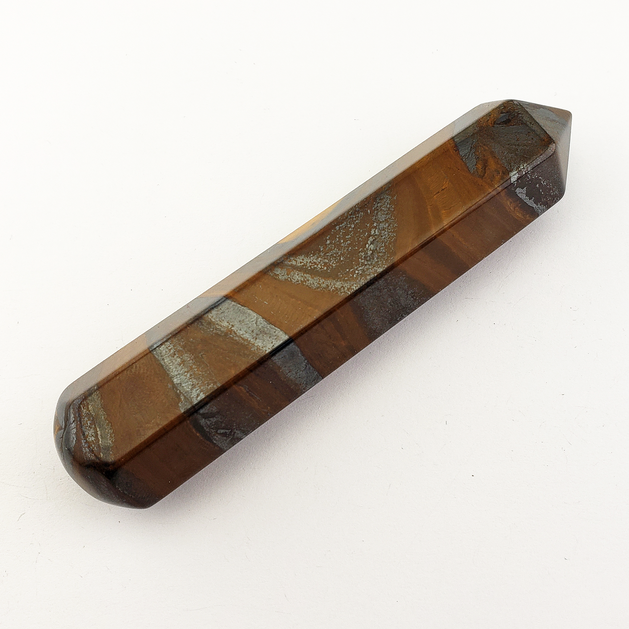 Unique Tiger Iron Hematite Stone Natural Crystal Wand Massage Tool | East - 7