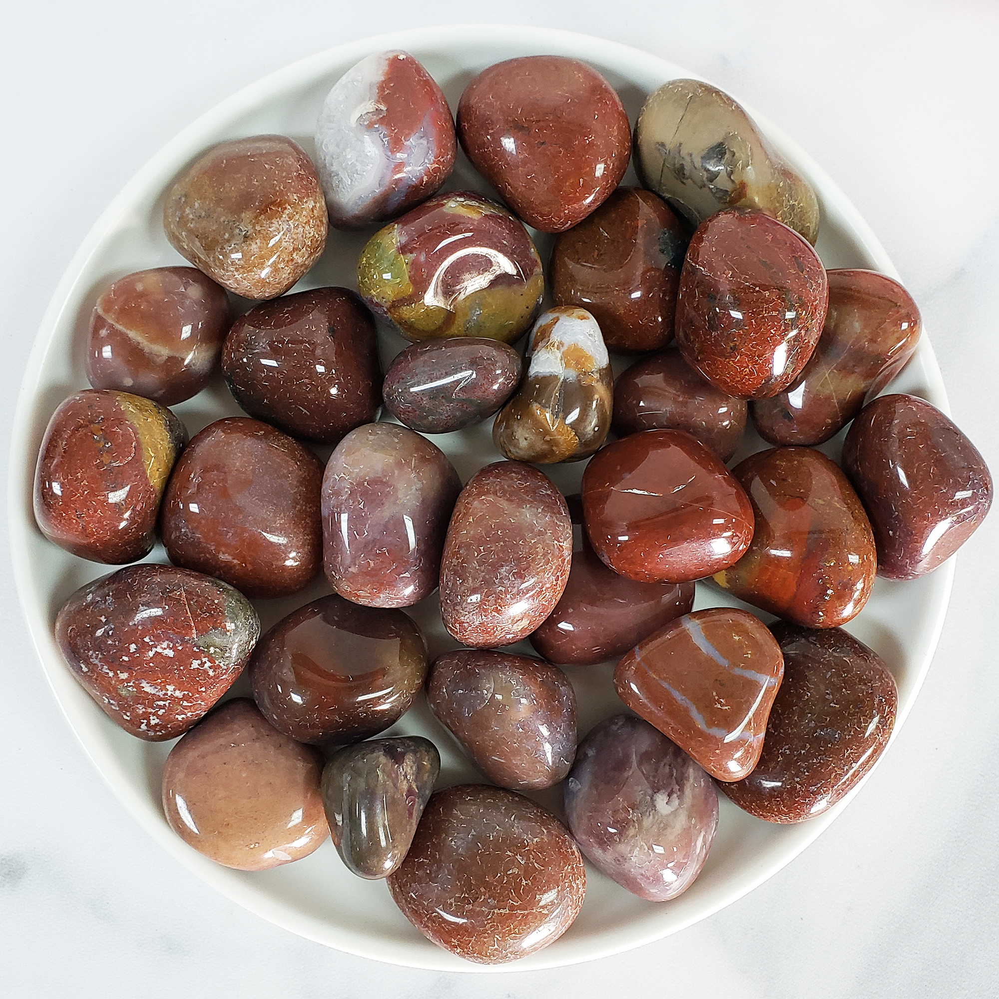 Fancy Jasper Crystal Natural Gemstone Tumbled Stone | One Stone - 1