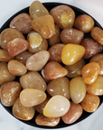 Gold Quartz Crystal Natural Gemstone Tumbled Stone | One Stone | aka Yellow Aventurine