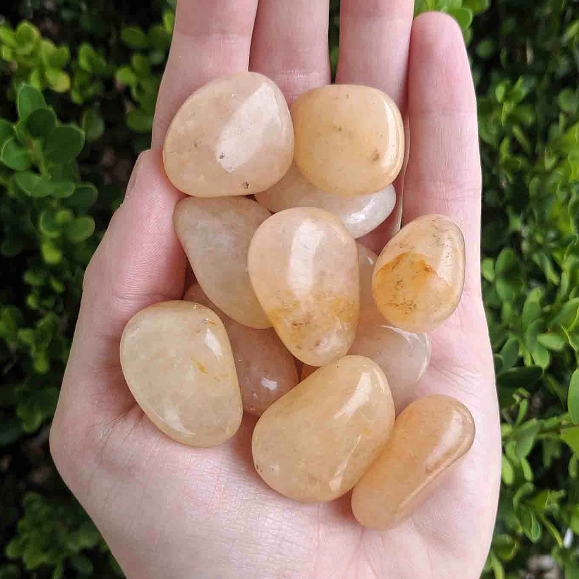 Gold Quartz Crystal Natural Gemstone Tumbled Stone | One Stone | aka Yellow Aventurine - 6