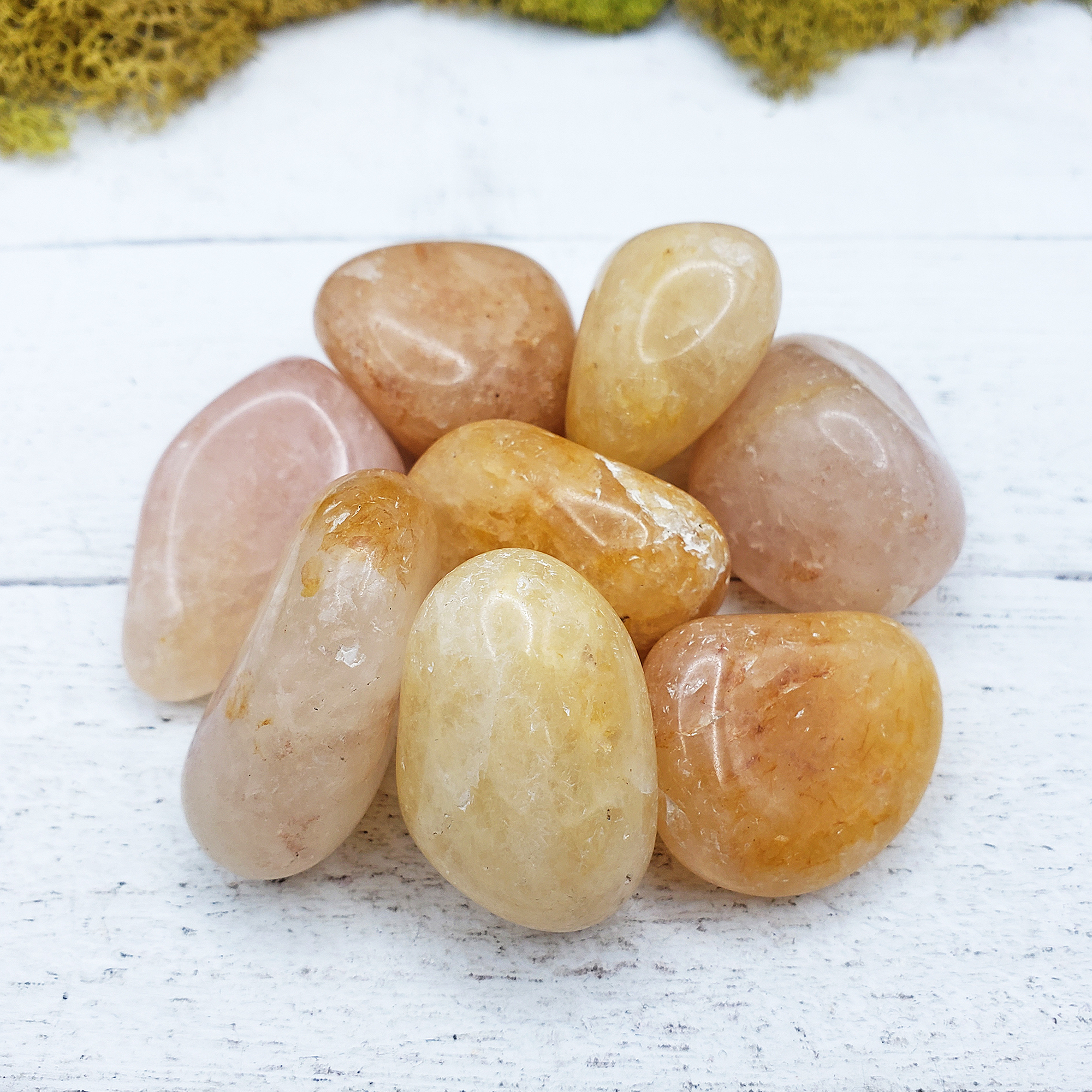 Gold Quartz Crystal Natural Gemstone Tumbled Stone | One Stone | aka Yellow Aventurine - 7