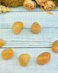 Gold Quartz Crystal Natural Gemstone Tumbled Stone | One Stone | aka Yellow Aventurine - 4