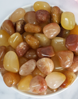 Gold Quartz Crystal Natural Gemstone Tumbled Stone | One Stone | aka Yellow Aventurine - 2