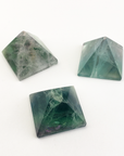 Green Fluorite Stone Natural Gemstone Crystal Pyramid | 30-35mm - A