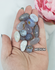 Grey-Blue Agate Chalcedony Crystal Natural Gemstone Tumbled Stone | Multiple Sizes - 4