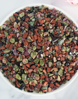 Happy Future Natural Crystal Confetti Chips Mix By the Ounce | Unakite, Red Jasper, Mixed Tourmaline - 3