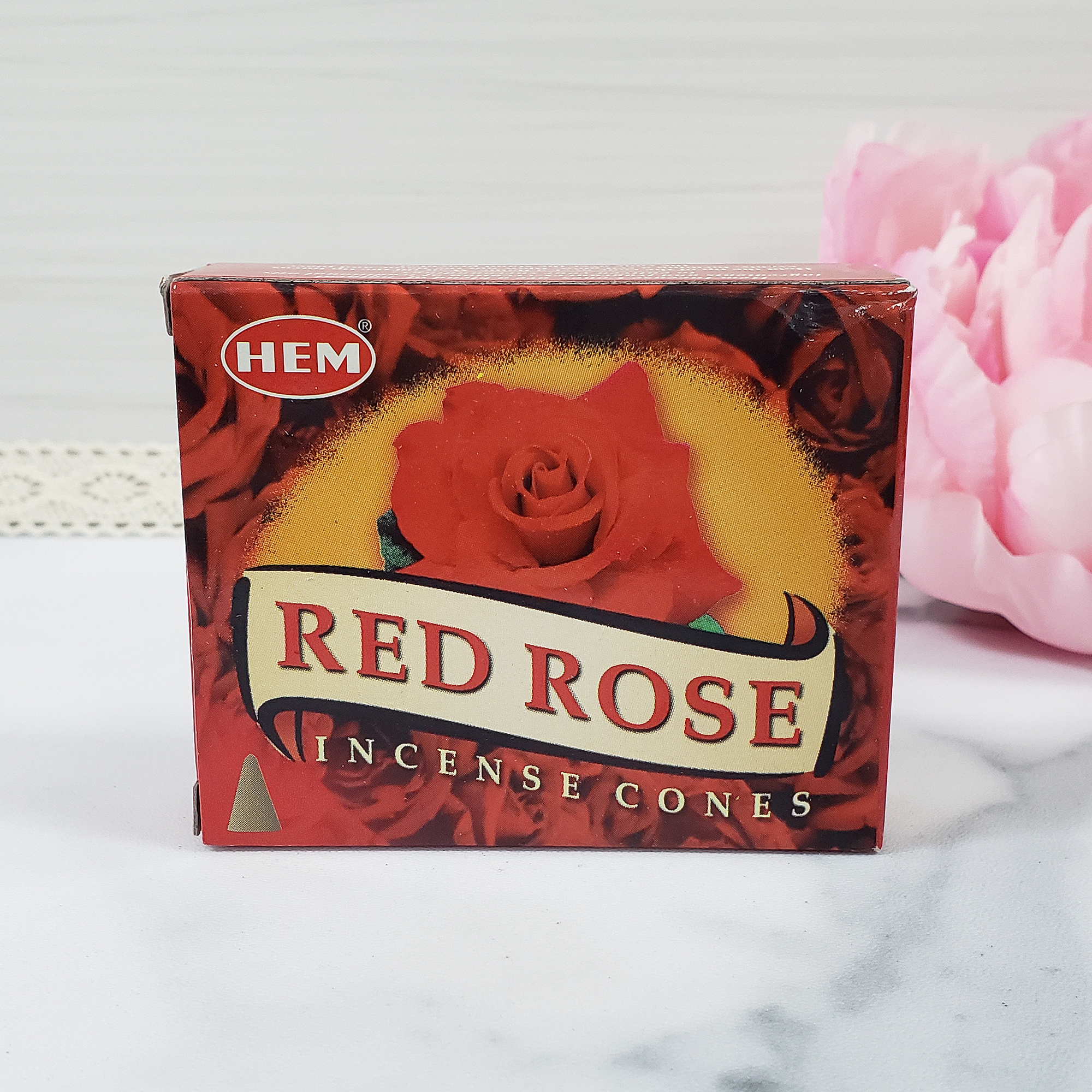 Red Rose Incense Cones | Ritual Incense For Cleansing & Offerings