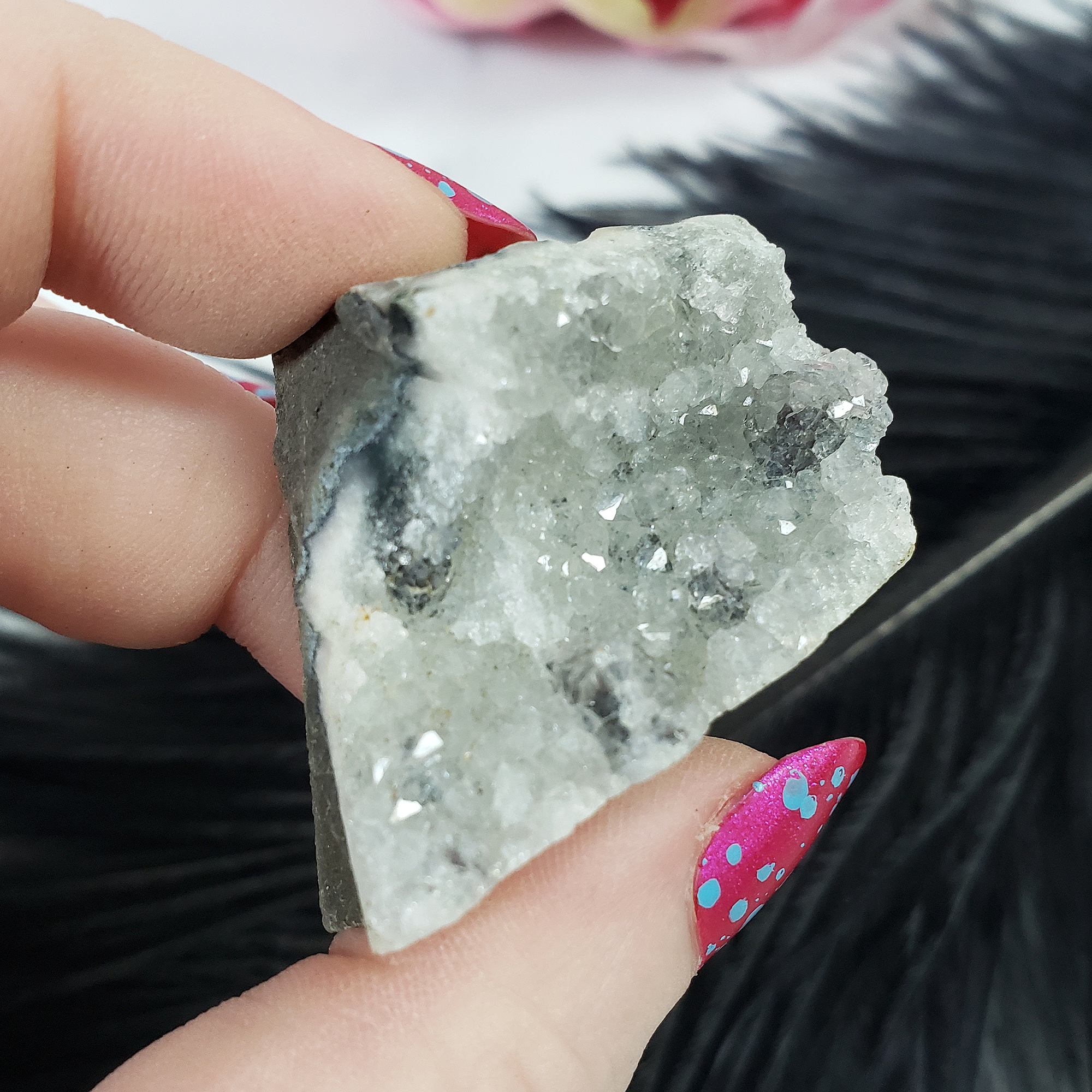 Unique Druzy Included Quartz Crystal Cluster Natural Gemstone | Insight - 1