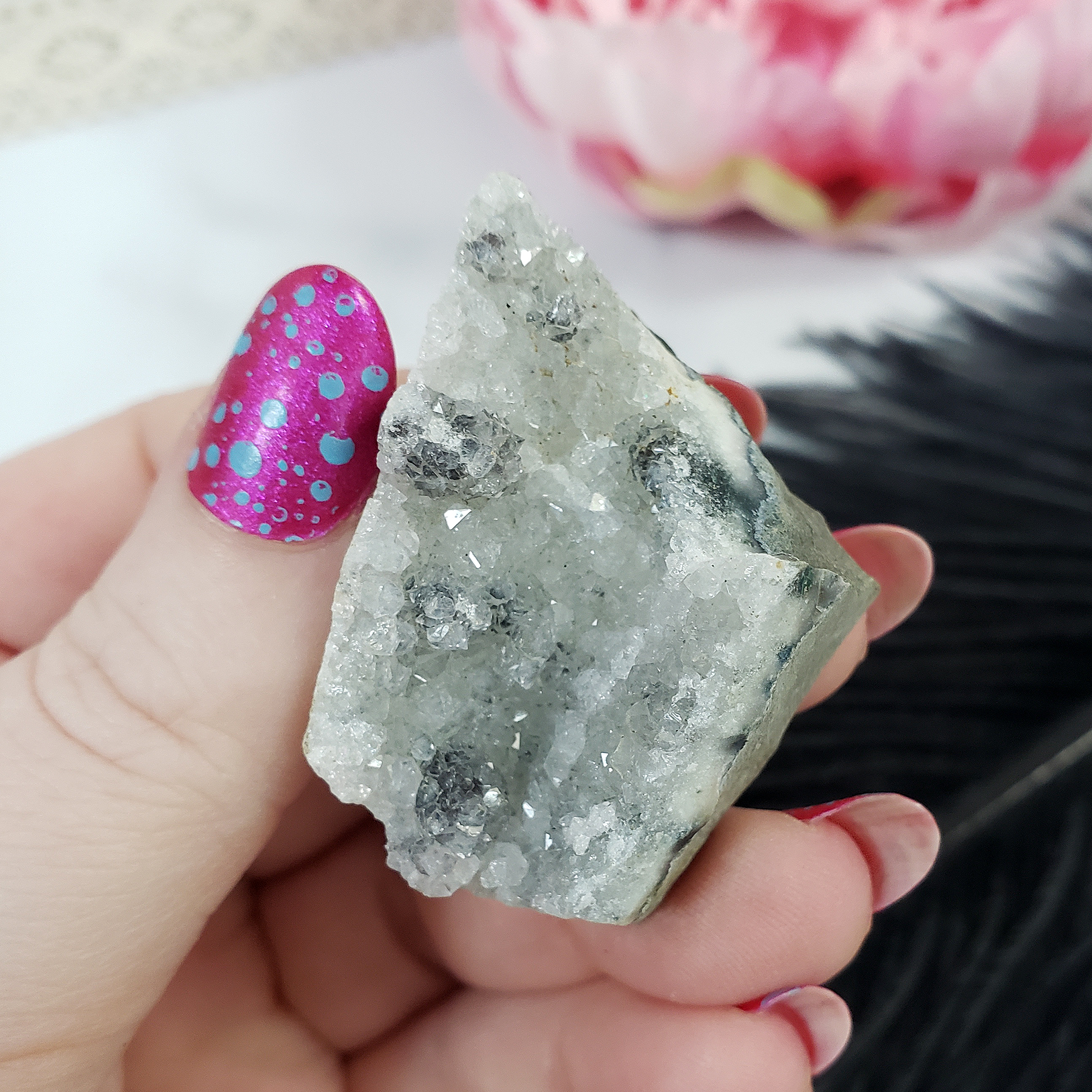 Unique Druzy Included Quartz Crystal Cluster Natural Gemstone | Insight - 2