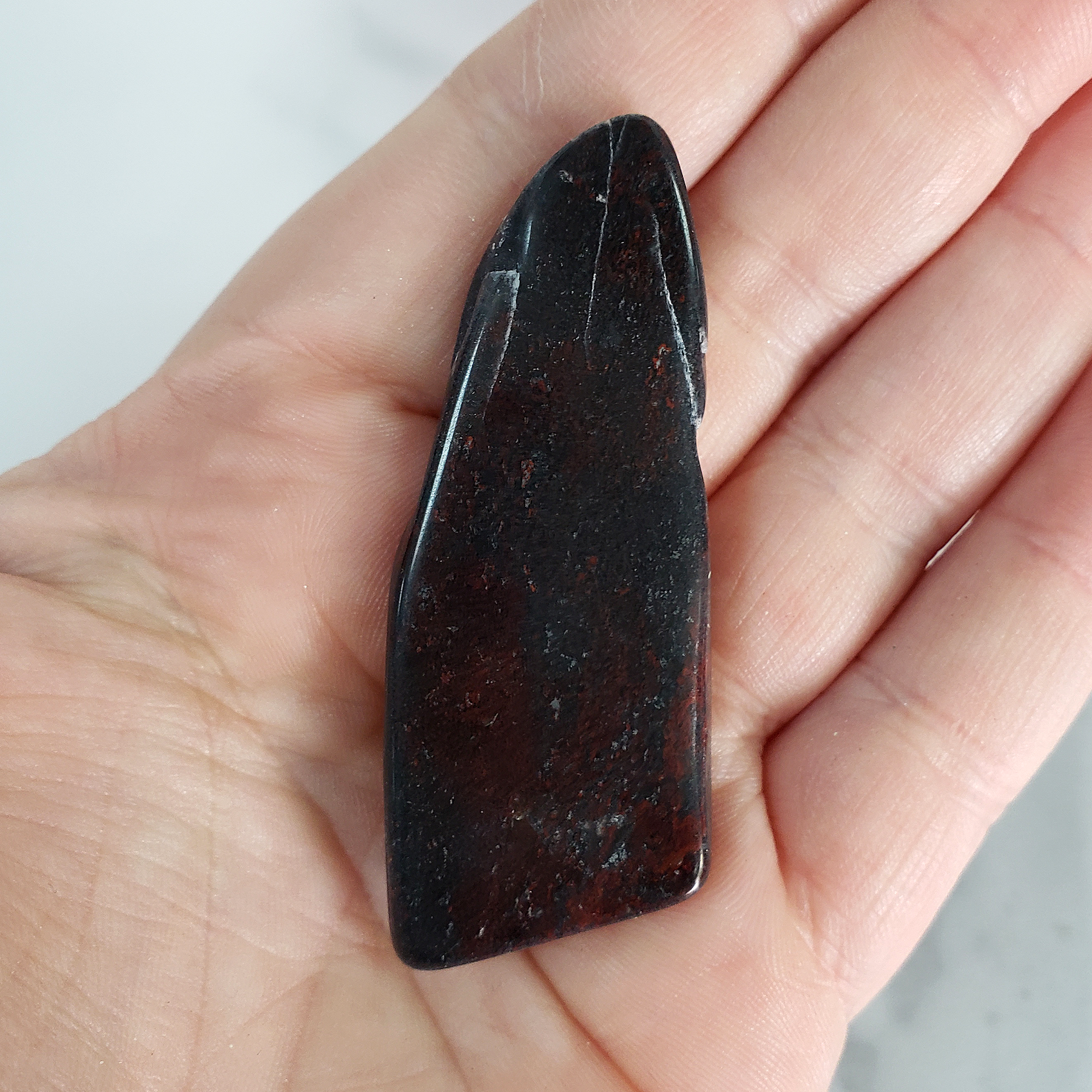 Red Jasper Hematite Martite Natural Gemstone Slice - 2