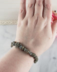 Labradorite Crystal Natural Gemstone Chip Bracelet | Natural Gemstone Jewelry