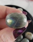 Labradorite Crystal Natural Gemstone Tumbled Stone | Green Labradorite, Blue Labradorite
