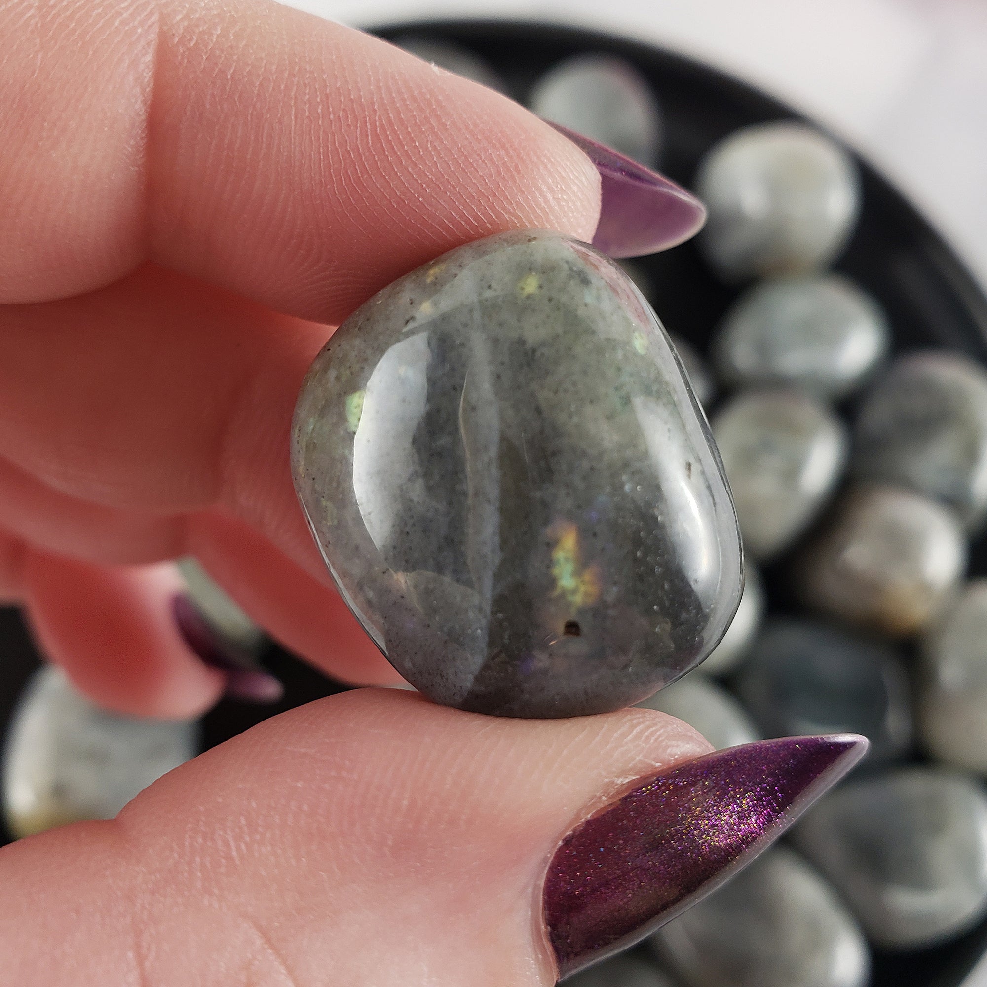 Labradorite Crystal Natural Gemstone Tumbled Stone | Micro Labradorite