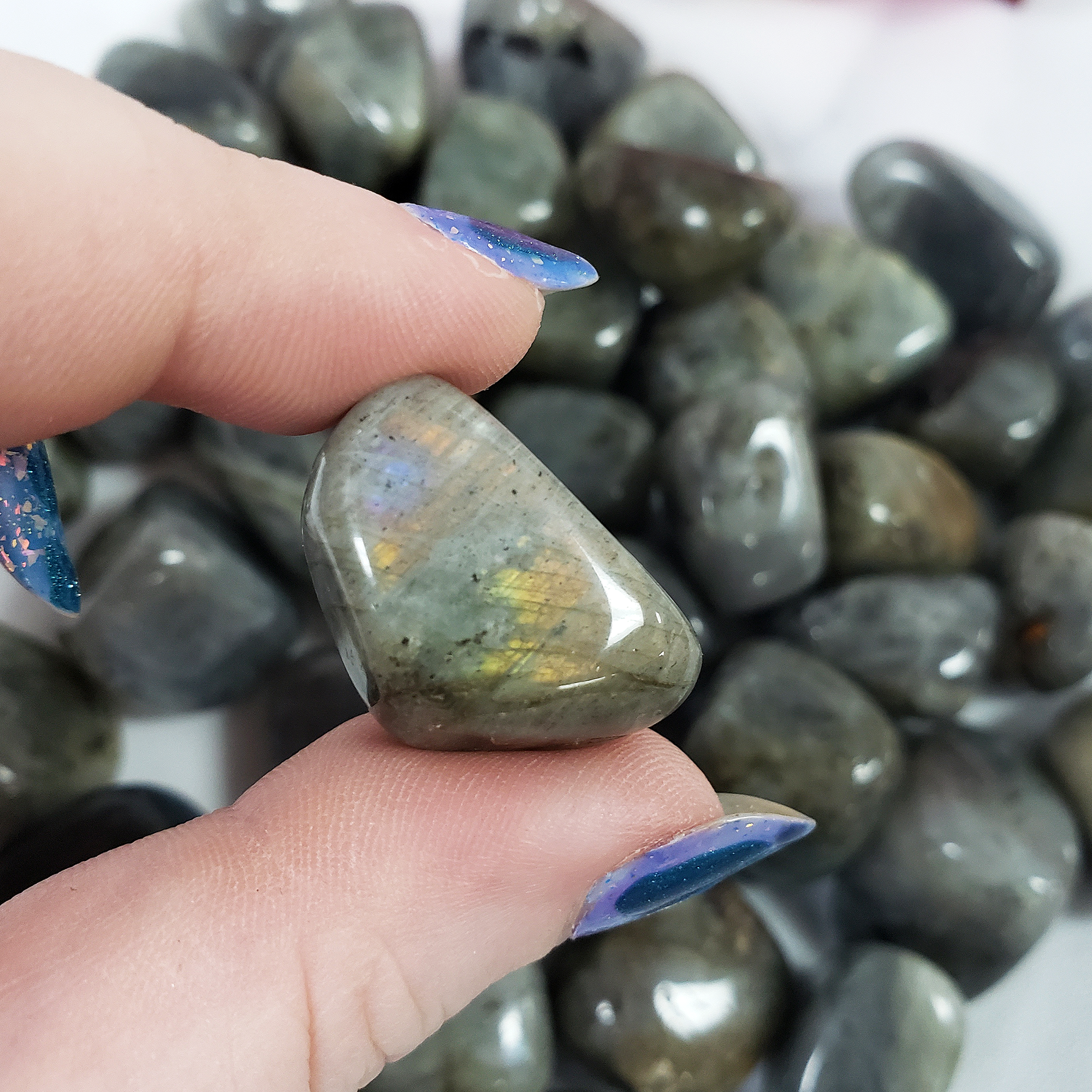 Labradorite Crystal Natural Gemstone Tumbled Stone - 6