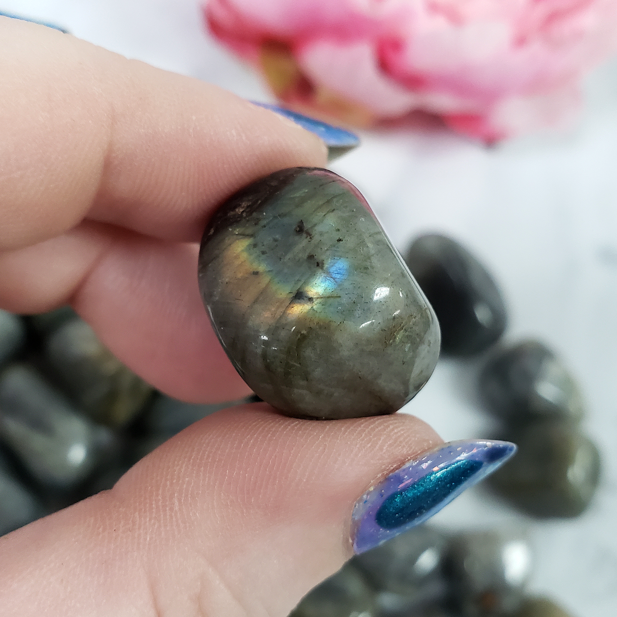 Labradorite Crystal Natural Gemstone Tumbled Stone - 1