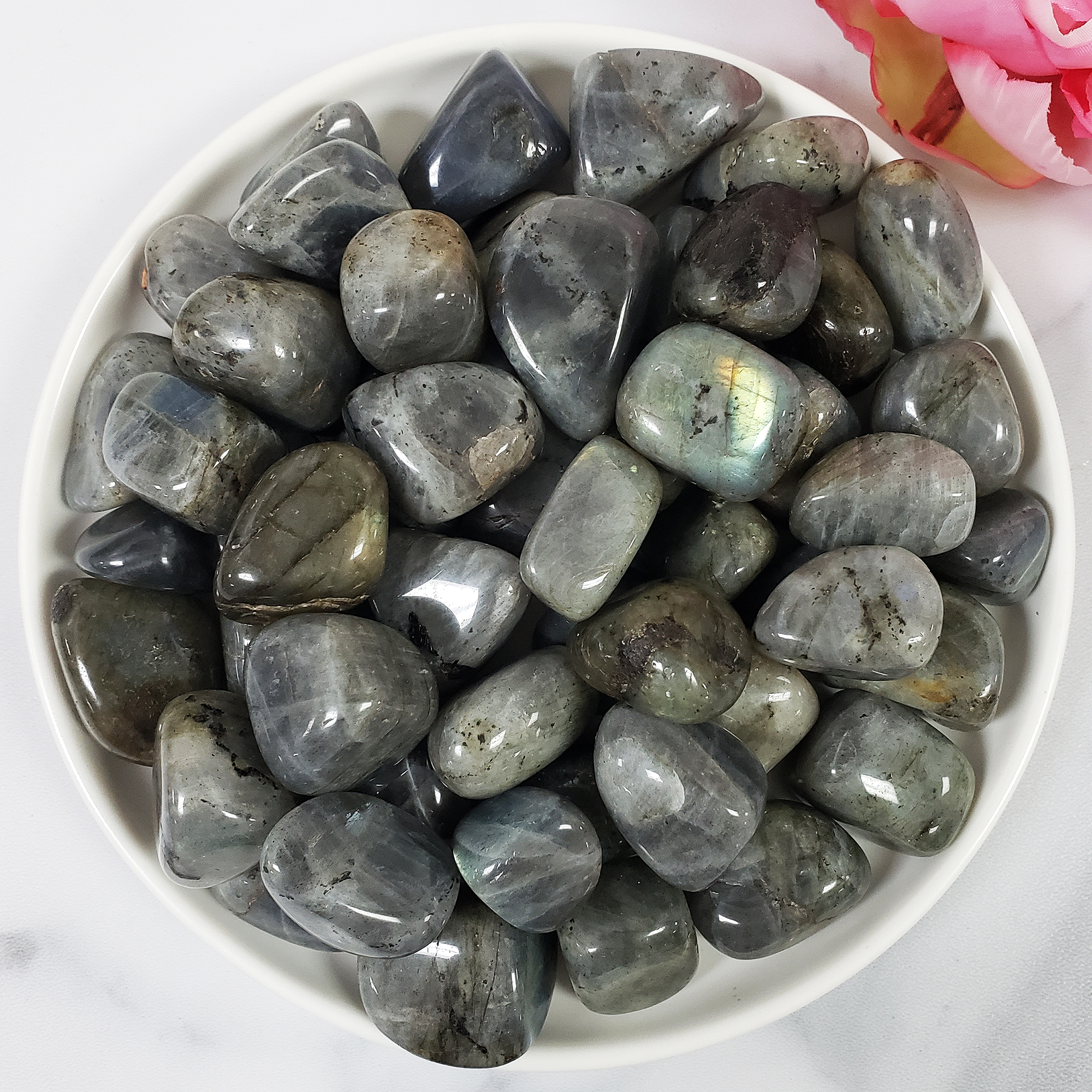 Labradorite Crystal Natural Gemstone Tumbled Stone - 7