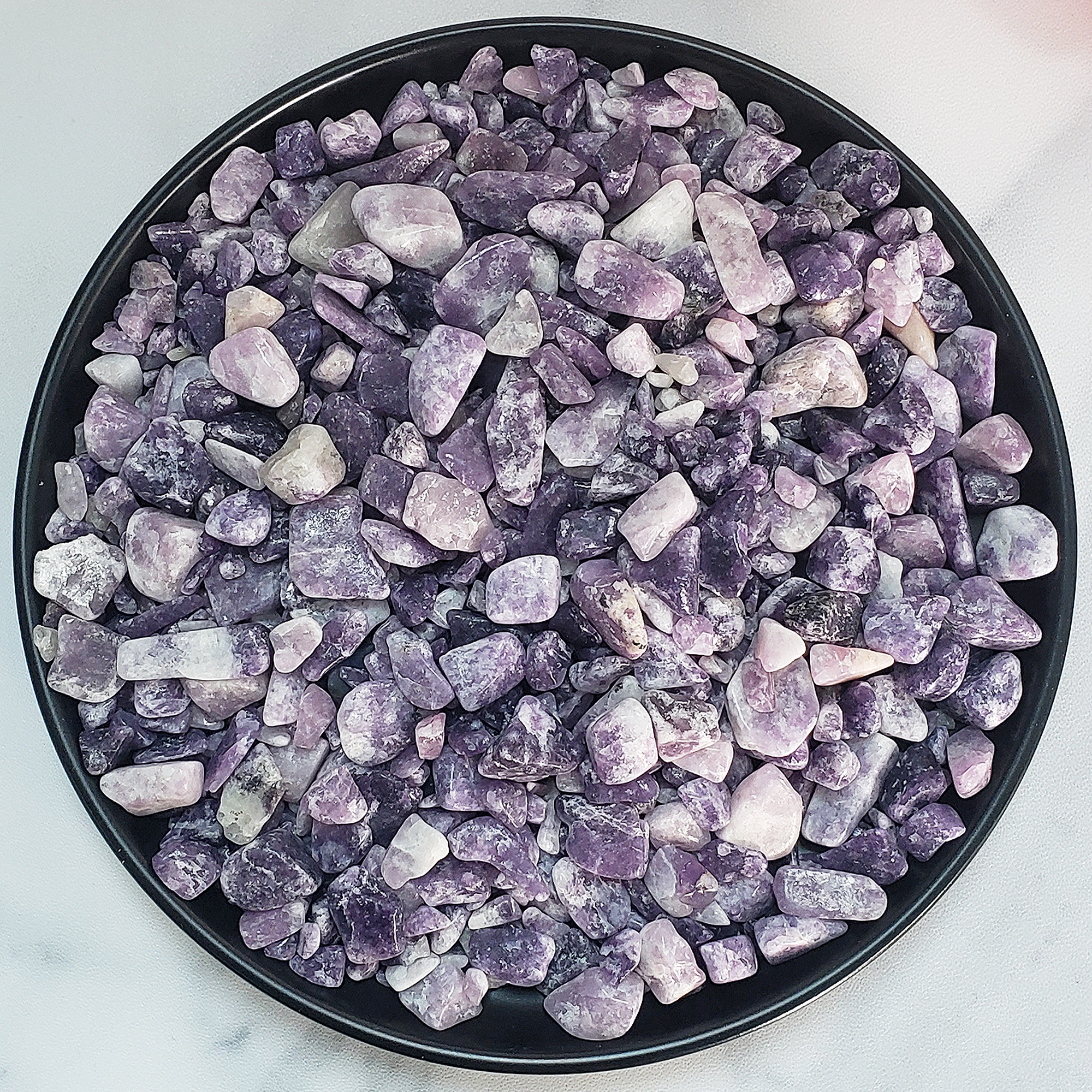 Lepidolite Stone Natural Crystal Chips By the Ounce