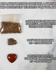 Love Fortune Treat Bag | Mystery Treat Blind Bag with Mini Heart, Cinnamon, & Raw Ruby Corundum - 1