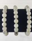 Labradorite Crystal Natural Gemstone 6-8mm Bead Bracelet | Low Flash