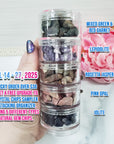 LUCKY ORDER TIME! Free Tumbled Banded Agate on Subtotals $20 & Up | ONE Order Over $30 Gets Gem Chips Sampler with Organizer! | APRIL 14 -27, 2025
