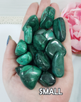 Green Malachite Crystal Natural Gemstone Tumbled Stone | One Stone | Multiple Sizes! - 3