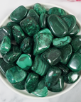Green Malachite Crystal Natural Gemstone Tumbled Stone | One Stone | Multiple Sizes! - 10