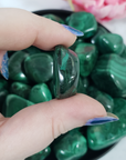 Green Malachite Crystal Natural Gemstone Tumbled Stone | One Stone | Multiple Sizes! - 8