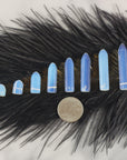 Opalite Crystal Point Bead Manmade Gemstone Tower Drilled | Multiple Sizes! - Opalite Crystal Beads