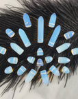Opalite Crystal Point Bead Manmade Gemstone Tower Drilled | Multiple Sizes!