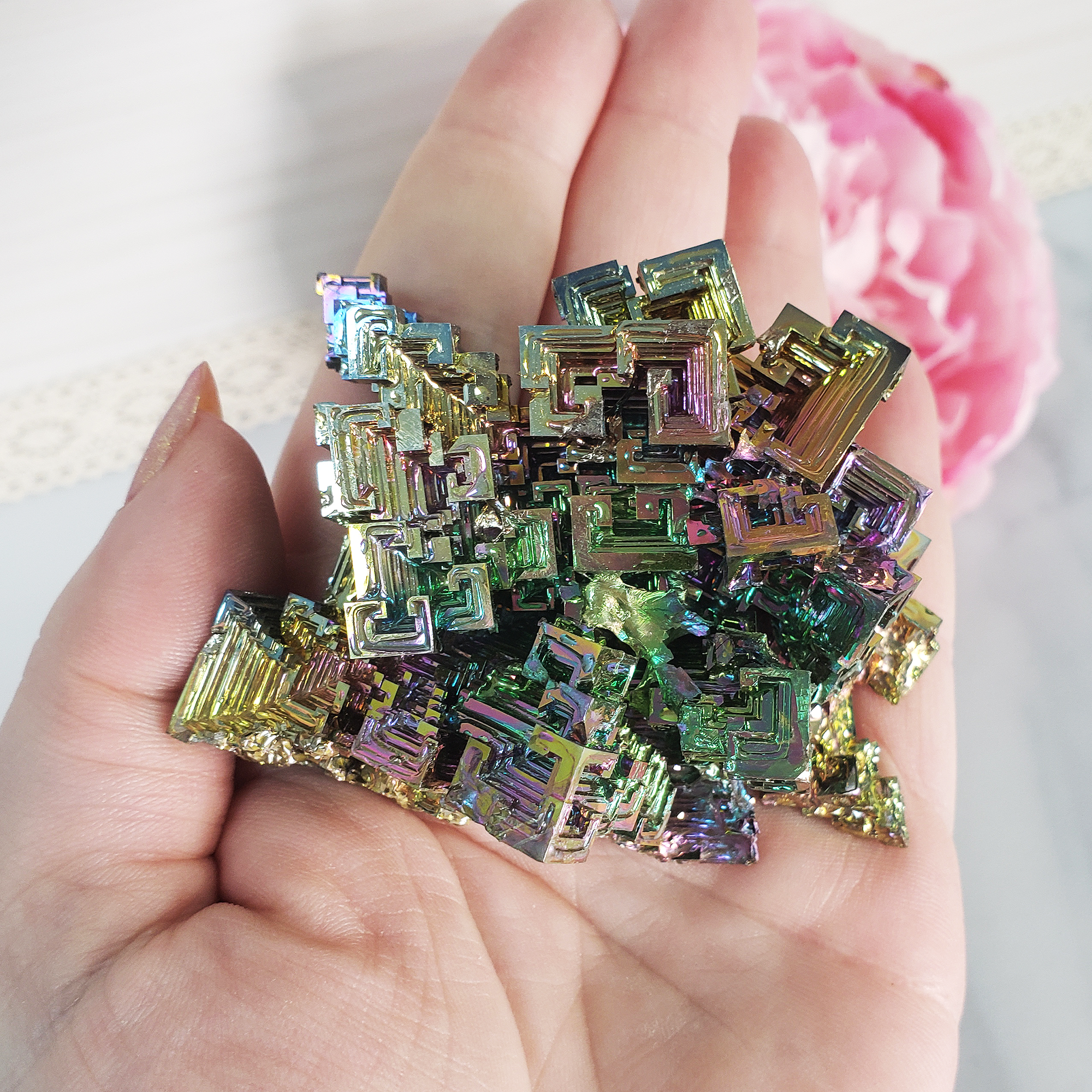 Unique Jumbo Bismuth Crystal Cluster | Mavrica - 2