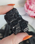 Raw Black Tourmaline Crystal Natural Rough Gemstone | One Stone | MEDIUM - 6
