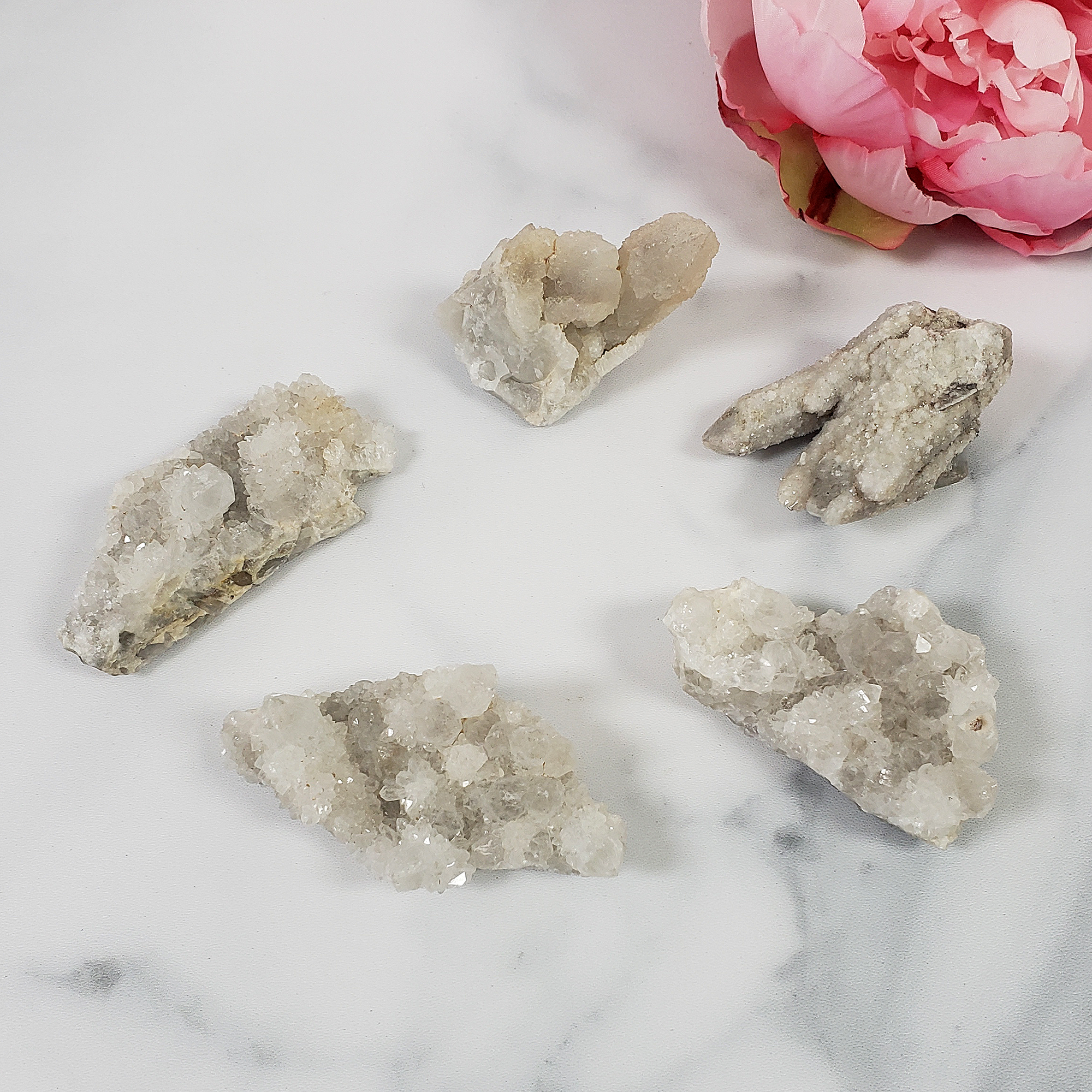 White Spirit Quartz Cactus Crystal Cluster Natural Gemstone | MEDIUM