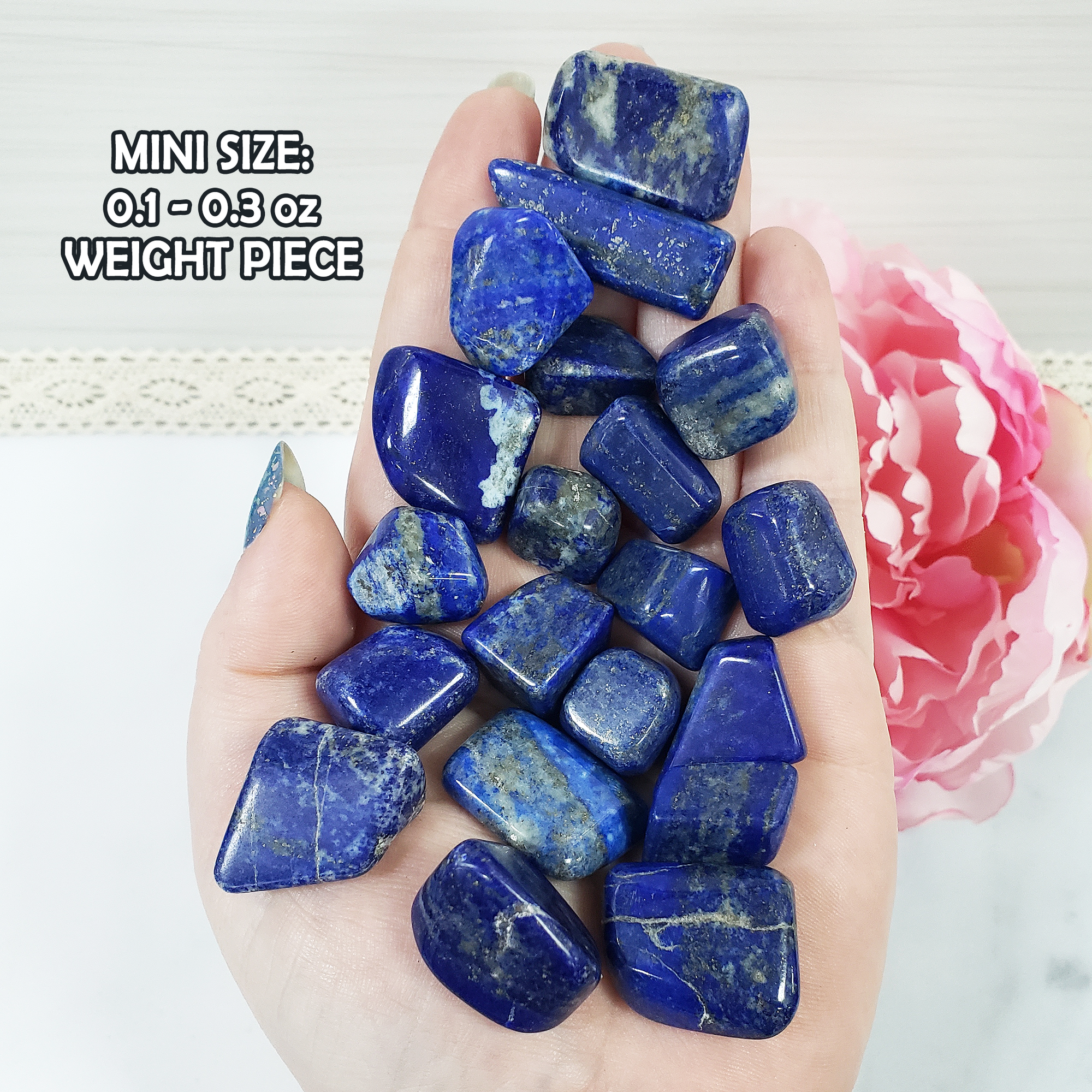 Lapis Lazuli Crystal Natural Gemstone Tumbled Stone | One Stone | Multiple Sizes! - 3