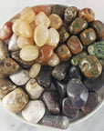 Tumbled Stones Natural Crystal Set for Motivation & Success | Gold Quartz, Rhyolite, King Cobra Jasper, Ruby - Manifesting Goals