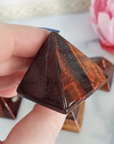 Multi Red Tigers Eye Stone Natural Gemstone Crystal Pyramid - 3