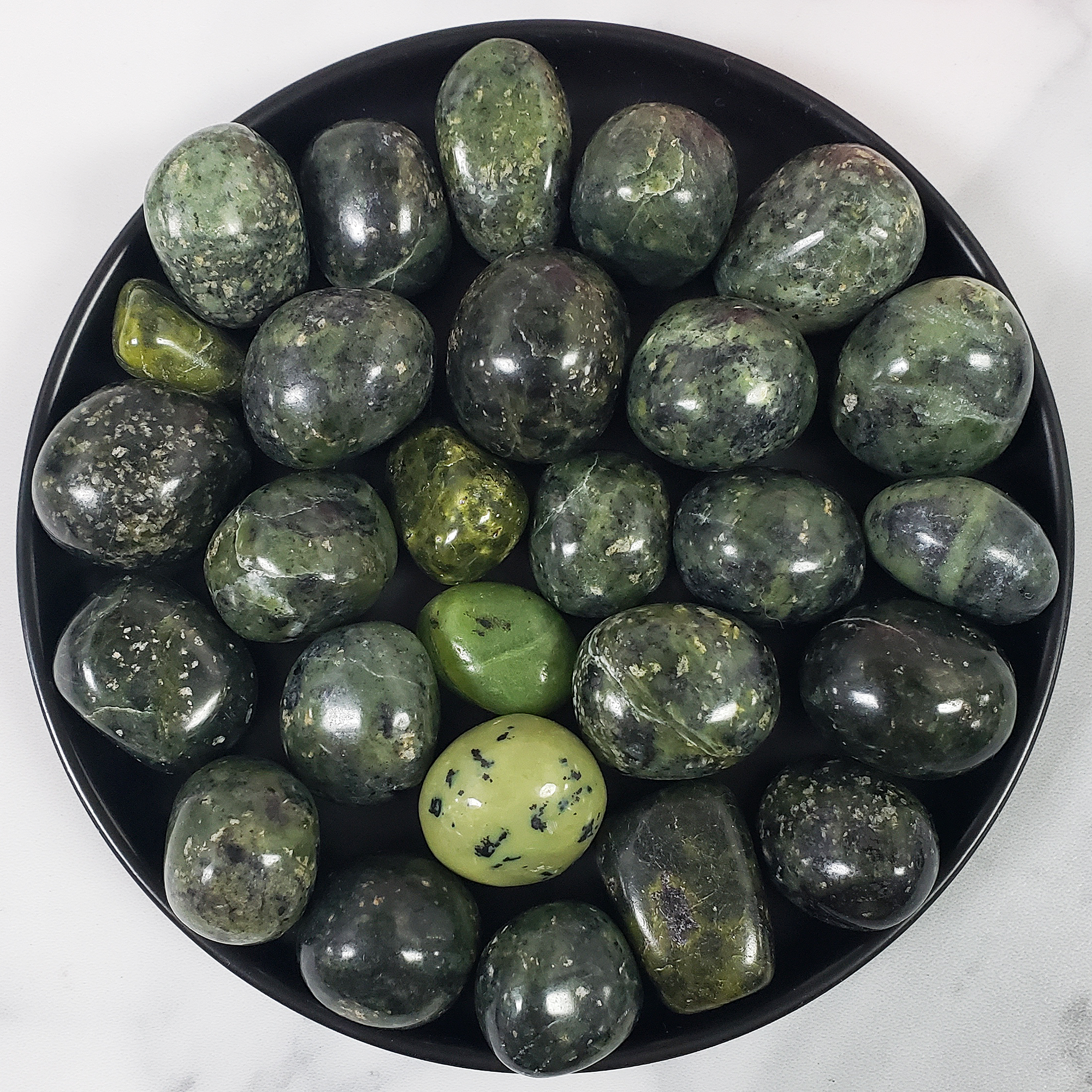 Nephrite Jade Crystal Natural Gemstone Tumbled Stone | One Stone - 2