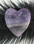 Unique Purple Fluorite Crystal Bowl Natural Gemstone Heart Shaped Bowl | Ntima - 2