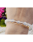 Opalite Crystal Manmade Gemstone 7-8mm Bead Bracelet | Now the Sky is Opalite